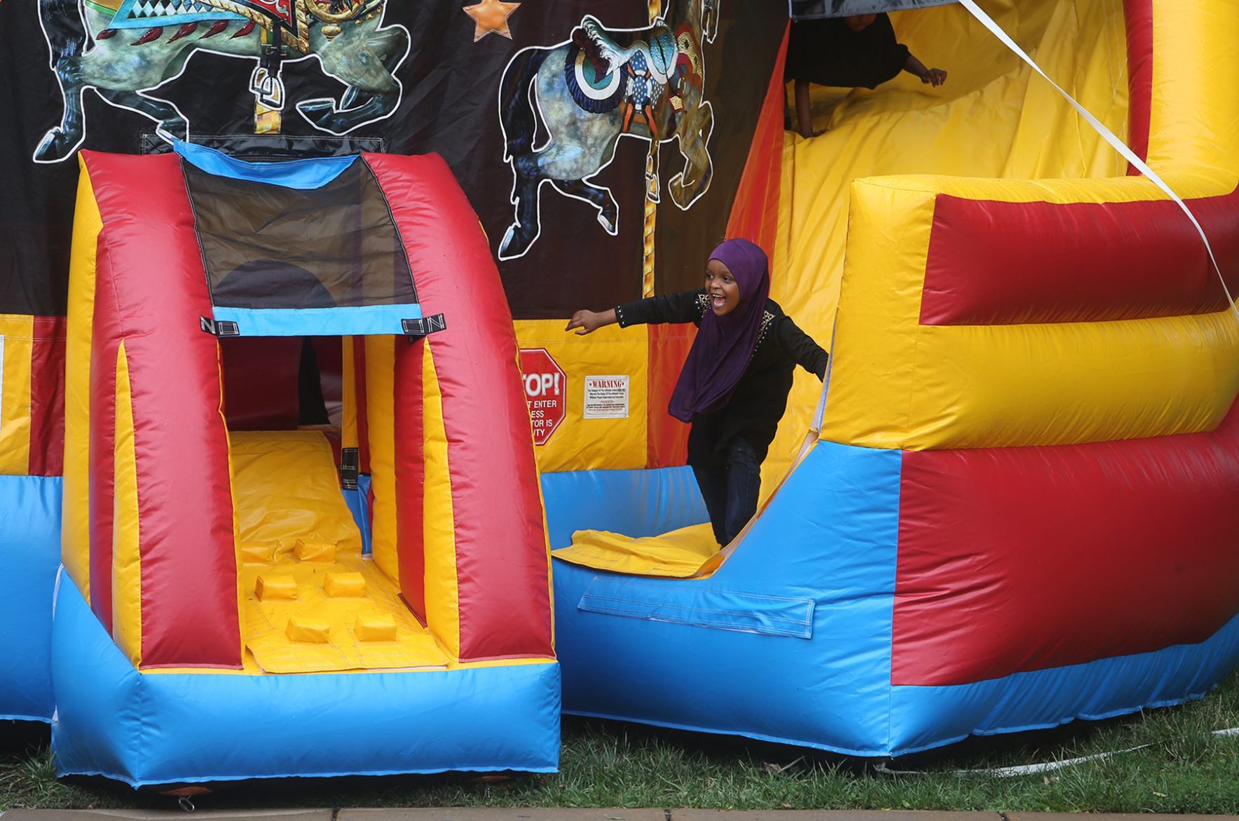 Rainy weather didn't stop the Eid festival in Forest Park